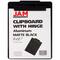 JAM Paper Black Legal Aluminum Premium Clipboard with Hinge
